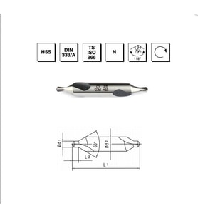Makina Takım HSS DIN 333/A R Punta Matkabı 1.25 mm