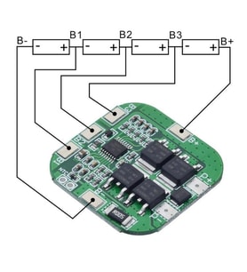 4S 20A BMS 14.8V 18650 Lityum LiPo Pil Şarj Koruma Modülü