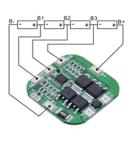 4S 20A BMS 14.8V 18650 Lityum LiPo Pil Şarj Koruma Modülü