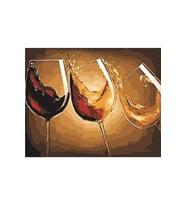 Sarhoş Kadehler Sticker(çerçeveli) 70x90 Sayılarla Boyama Hobi Seti