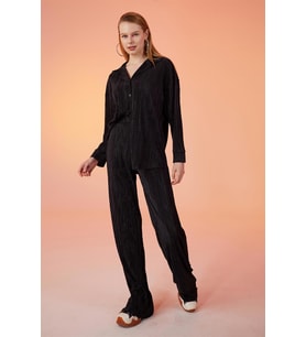 Comfy Oversize Gömlek Siyah