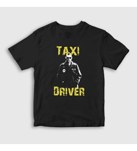 Presmono Unisex Çocuk Siyah Veteran Film Taxi Driver T-Shirt 251498tt