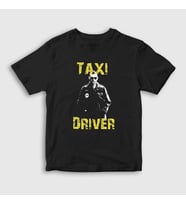 Presmono Unisex Çocuk Siyah Veteran Film Taxi Driver T-Shirt 251498tt