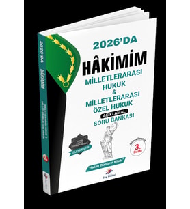 Hakimim Milletlerarası Hukuk ve Milletlerarası Özel Hukuk Açıklamalı Soru Bankası 3. Baskı Dizgi