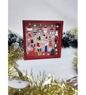 Mutlu Noeller Merry Christmas Yılbaşı Temalı Happy New Year Design Kumbara Ahşap Hazneli Kumbara
