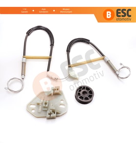 Ford Escort MK6 1995-2002 Orion MK3 4/5 Kapı 91ABA23200 İçin Elektrikli Ön Sağ Cam Kriko Tamir Seti