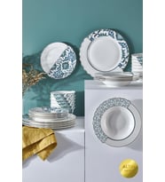 Neva N3278 Mentol Hibrit 24 Parça 6 Kişilik Yemek Takımı
