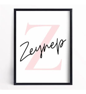 İsme Özel Hediyelik Duvar Posteri Çerçevesiz
