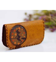 Cadı Figürlü Büyük Cüzdan Etnik Bohem Retro Vintage Style - HARDAL