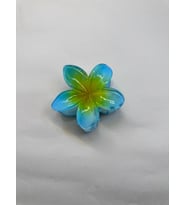 Tekli, Turkuaz Renk 8 cm Lotus Çiçeği Mandal Toka