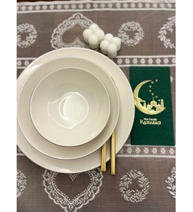 Gold Yaldızlı Yeşil Hoşgeldin Ramazan Yeni Ay Desenli Garson Peçete 16 lı