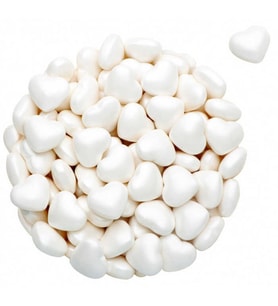 ŞEKER KALPLİ MEYVE AROMALI DRAJE BEYAZ PK:1 KG-
