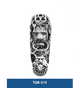 TQB-215 ASLAN KRAL VE ZEUS DESEN GEÇİCİ KOL DÖVMESİ-TATTO