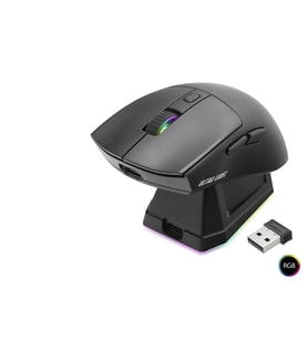 Kablosuz Gaming Rgb Mouse Şarj Standlı - Siyah MF1215B