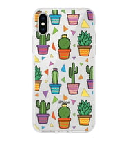 PrintiFy Apple  iPhone XS Max ile Uyumlu 1mm Slim Fit Water Color 4 Baskılı Şeffaf  Kılıf