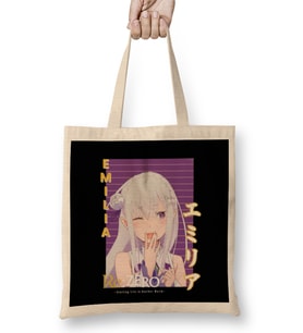 Re Zero Emilia Bez Çanta Uzun Saplı