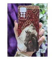 Redmi Note 11 Pro - Note 12 Pro 4G Uyumlu Atlar Desenli Şeffaf Telefon Kılıfı