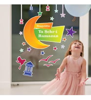 Hoşgeldin Ramazan Cam - Duvar Sticker Seti HK2553 (Çok Renkli)