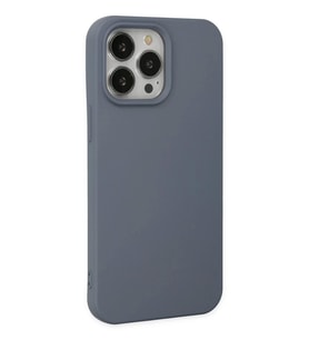 Newface Apple iPhone 14 Pro Kılıf Nano içi Kadife Silikon - Gri