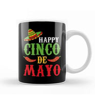 Cute Happy Cinco De Mayo Sombrero Peppers May 5th Kupa Bardak Porselen