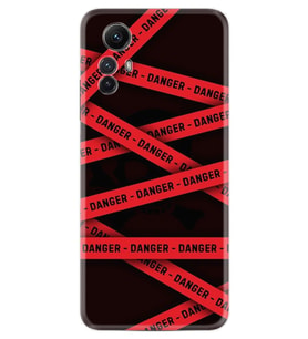 Xiaomi Redmi Note 12S Kılıf Resimli Desenli Baskılı Silikon Danger 1372