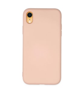 Apple İphone Xr Kılıf Nano İçi Kadife Silikon - Pudra