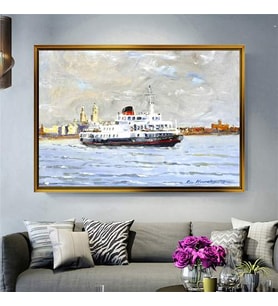 Altın Çerçeveli dekoratif tablo a721 (Gold)