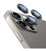 Vendas iPhone 13 Pro Lins Serisi Renkli Çerçeveli Kamera Lens Koruyucu (Siyah)