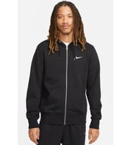 Nike Silver Full Zip Mens Hoodie Kapüşonlu Fermuarlı Siyah Sweatshirt