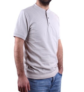 Dagoster DMG23-211240 Gri Günlük Hakim Yaka Erkek Tişört