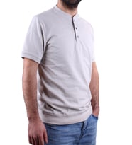 Dagoster DMG23-211240 Gri Günlük Hakim Yaka Erkek Tişört