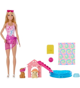 Barbie Köpekçikle Havuz Partisi Oyun Seti JBF35