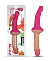 32 CM Ultra Yumuşak Esnek Çift Taraflı Realistik Dildo Pembe - Holy Dong Premium Silicone