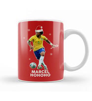 Marcel HoHoHo Vieira Football Christmas Kupa Bardak Porselen