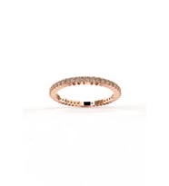 Zirkon Taşlı Rose Minimal Tamtur Gümüş Yüzük