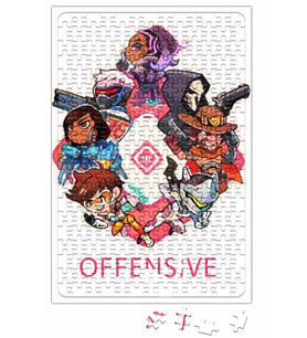Overwatch Offensive Puzzle 240 Parça Yapboz