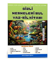 Herkes İçin Gizli Nesneleri Bul YAZ-SİL Kitabı (Laminasyonlu)