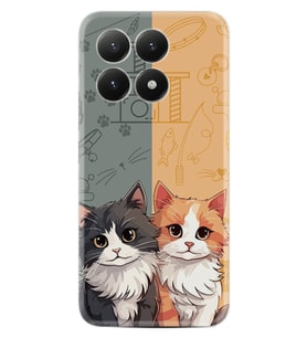 Xiaomi 15T Pro Kılıf Boutique Baskılı Resimli İkiz Kediler Pcode -086
