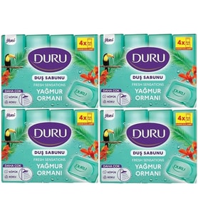 Duru FRESH DUŞ SABUNU 4'LÜ YAĞMUR ORMANI 150 GR - (4 ADET)