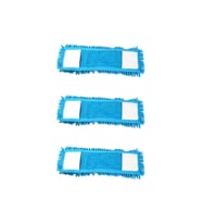 Mikrofiber 50 cm 3'lü ıslak kuru nemli makarna şönil palet tablet mop yedeği