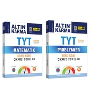 ALTIN KARMA YAYINLARI TYT MATEMATİK+PROBLEMLER KONU KONU ÇIKMIŞ SORULAR