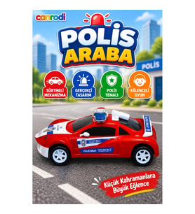 Halit canrodi Sürtmeli Sopalı Polis Arabası 35 cm