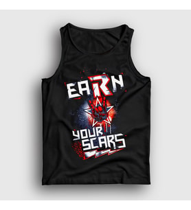 Presmono Unisex Siyah Earn Your Scars Güreş Wwe Edge Atlet 521237tt