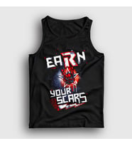 Presmono Unisex Siyah Earn Your Scars Güreş Wwe Edge Atlet 521237tt