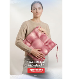 Pötikareli Sandalye Minderi 40x40 Pofidik Piknik Minderi