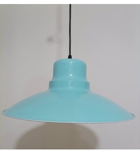 RİOLİGHT RETRO TURKUAZ İÇİ TURKUAZ TEKLİ METAL SARKIT ÇAP: 37CM (Siyah)
