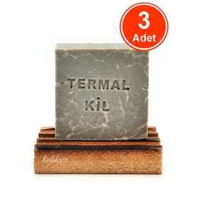 Termal Kil Sabunu El Yapımı Doğal 120 G x 3 Adet
