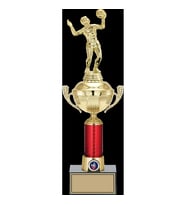 ODAK KUPA - Figürlü Kupalar - Voleybol Kadın Figürlü Kupalar FG-054 C - 41 cm