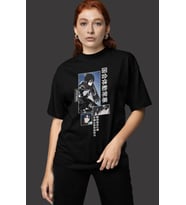Tasarım Mikasa Ackerman Baskılı Unisex Oversize Attack On Titan Anime Tişört