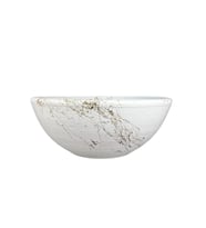 Bitki Tasarımı Ev Dekorasyon Beyaz Üzeri Gold Mermer Efektli Aranjman Sunumluk Toprak Saksı 20 Cm Çap